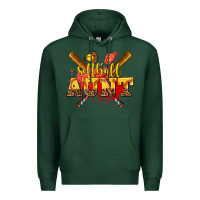 Sports Green softball aunt Premium Hoodie - AdoDesignShop