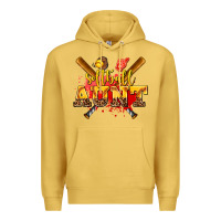 Antique Gold softball aunt Premium Hoodie - AdoDesignShop