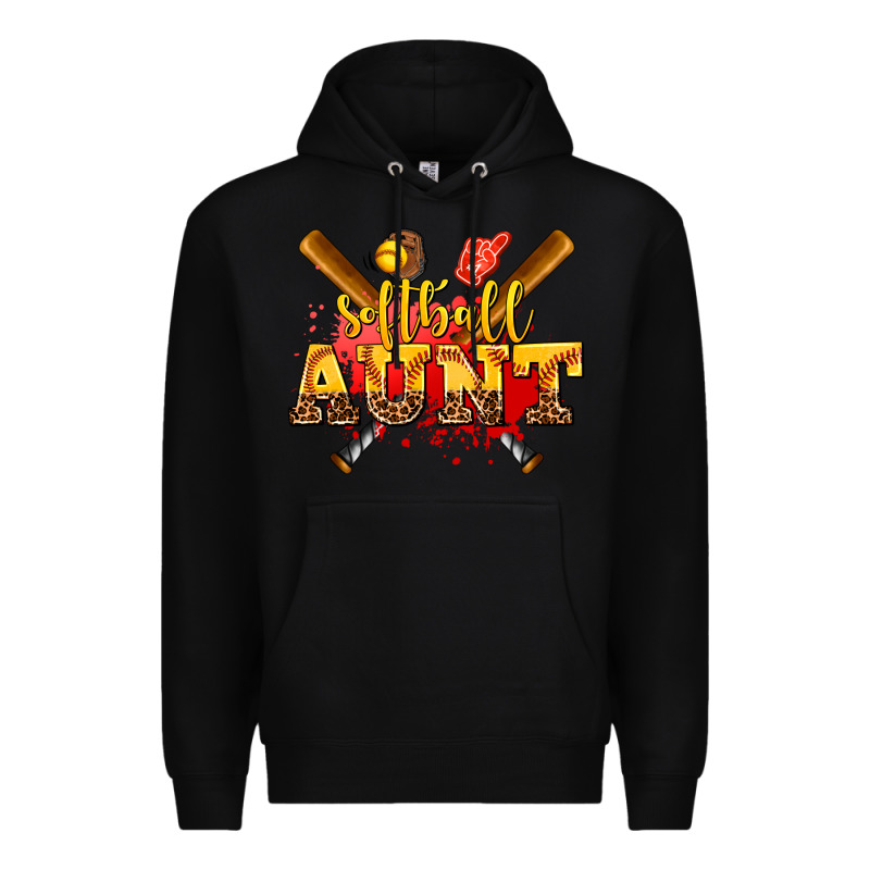 Softball Aunt Premium Hoodie by AdoDesignShop | Teevron