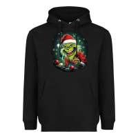 Black Grinch Heavyweight Hoodie - Unal Design