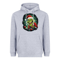 Heather Grey Grinch Heavyweight Hoodie - Unal Design