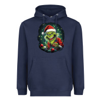 Navy Grinch Heavyweight Hoodie - Unal Design