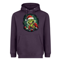 Plum Grinch Heavyweight Hoodie - Unal Design