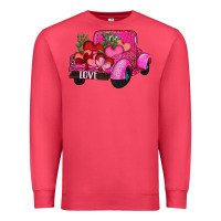Cardinal valentine's day heart cactus truck Premium Sweatshirt - RanaPortraitStore
