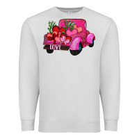 Dove Grey valentine's day heart cactus truck Premium Sweatshirt - RanaPortraitStore