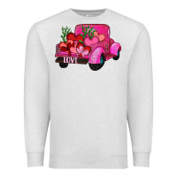 Oatmeal Heather valentine's day heart cactus truck Premium Sweatshirt - RanaPortraitStore