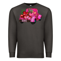 Smoke valentine's day heart cactus truck Premium Sweatshirt - RanaPortraitStore