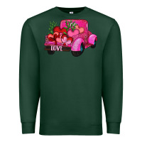 Sports Green valentine's day heart cactus truck Premium Sweatshirt - RanaPortraitStore