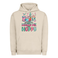 Pigment French Oak easter coffee makes me so hoppy Urban Hoodie - Jasminsmagicworld