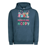 Pigment Midnight Navy easter coffee makes me so hoppy Urban Hoodie - Jasminsmagicworld