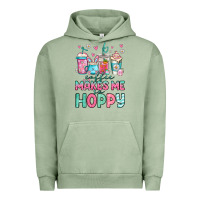 Pigment Oil Green easter coffee makes me so hoppy Urban Hoodie - Jasminsmagicworld