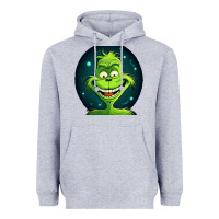 Heather Grey Grinch Heavyweight Hoodie - Unal Design