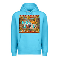 Ocean Blue hello pumpkin tumbler Premium Hoodie - BundleAndBundleShop