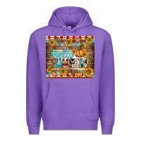 Purple hello pumpkin tumbler Premium Hoodie - BundleAndBundleShop