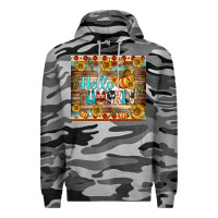Slate Camo hello pumpkin tumbler Premium Hoodie - BundleAndBundleShop
