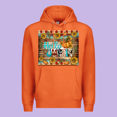Hello Pumpkin Tumbler Premium Hoodie Designed By Bundleandbundleshop