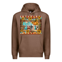 Chestnut hello pumpkin tumbler Premium Hoodie - BundleAndBundleShop