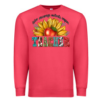 Cardinal teacher with sunflower Premium Sweatshirt - texasbilliewilder