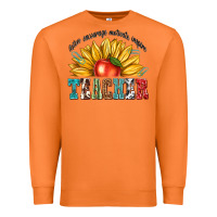 Carrot teacher with sunflower Premium Sweatshirt - texasbilliewilder