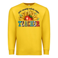 Lemon teacher with sunflower Premium Sweatshirt - texasbilliewilder