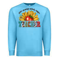 Ocean Blue teacher with sunflower Premium Sweatshirt - texasbilliewilder