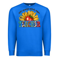 True Royal teacher with sunflower Premium Sweatshirt - texasbilliewilder