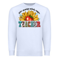 White teacher with sunflower Premium Sweatshirt - texasbilliewilder