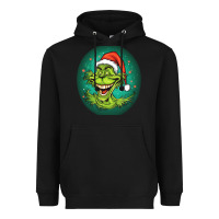 Black Grinch Heavyweight Hoodie - Unal Design