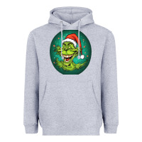 Heather Grey Grinch Heavyweight Hoodie - Unal Design