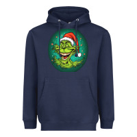 Navy Grinch Heavyweight Hoodie - Unal Design