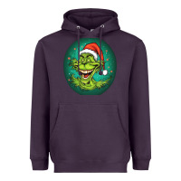 Plum Grinch Heavyweight Hoodie - Unal Design