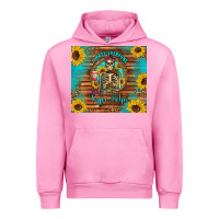 Fuchsia Pink i hate everyone but coffee helps western skeleton coffee sunflowers Urban Hoodie - Artiststas