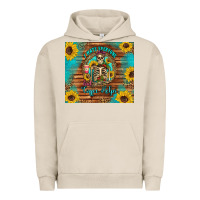 Pigment French Oak i hate everyone but coffee helps western skeleton coffee sunflowers Urban Hoodie - Artiststas