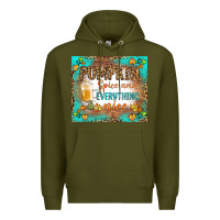 Army Green pumpkin spice and everything nice Premium Hoodie - BundleAndBundleShop