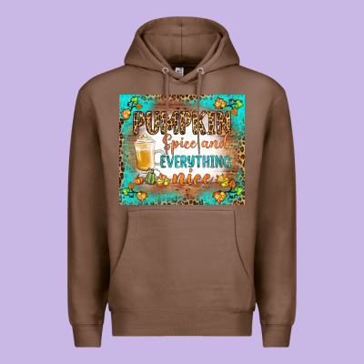 Pumpkin Spice And Everything Nice Premium Hoodie Designed By Bundleandbundleshop