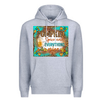 Heather Grey pumpkin spice and everything nice Premium Hoodie - BundleAndBundleShop