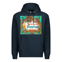 Navy pumpkin spice and everything nice Premium Hoodie - BundleAndBundleShop