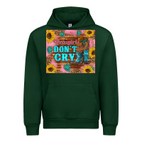 Forest Green cowgirls don't crty boots hat sunflowers tumbler Urban Hoodie - Artiststas