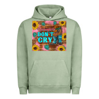 Pigment Oil Green cowgirls don't crty boots hat sunflowers tumbler Urban Hoodie - Artiststas