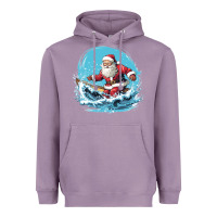 Lavender happy santa Heavyweight Hoodie - Unal Design