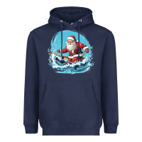 Navy happy santa Heavyweight Hoodie - Unal Design