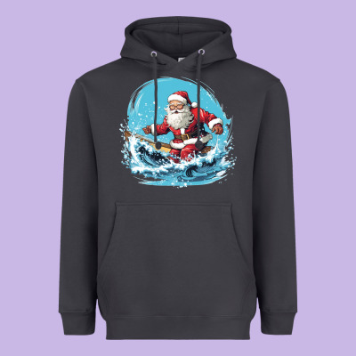 Heavyweight Hoodie happy santa