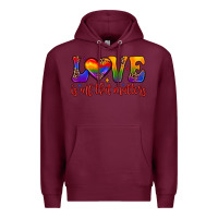 Burgundy love is all that matters Premium Hoodie - JahusDesignShop