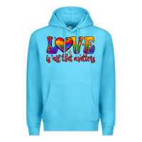 Ocean Blue love is all that matters Premium Hoodie - JahusDesignShop