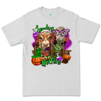 Dove Grey spooky halloween cows Premium Tee - LillyAllenDesigns