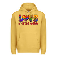 Antique Gold love is all that matters Premium Hoodie - JahusDesignShop