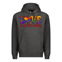 Charcoal Heather love is all that matters Premium Hoodie - JahusDesignShop