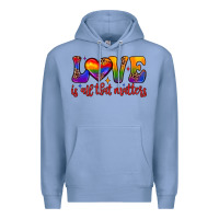 Colony Blue love is all that matters Premium Hoodie - JahusDesignShop