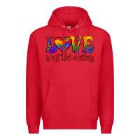 Red love is all that matters Premium Hoodie - JahusDesignShop