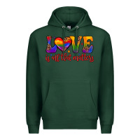 Sports Green love is all that matters Premium Hoodie - JahusDesignShop